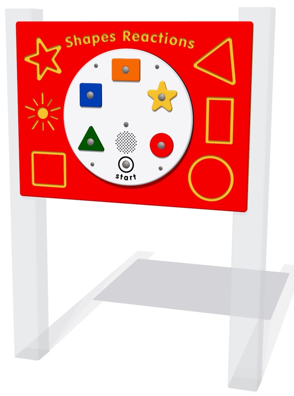 PlayTronic Shapes Reactions Game Panel